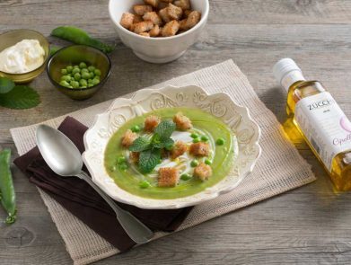 ricetta-crema-piselli-olio-Zucchi