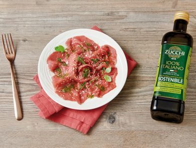ricetta-carpaccio-carne-salsa-marinatura-olio-Zucchi